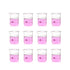 12pcs 50ml Upgraded Thick Glass Beakers, Shot Glass Beaker Set, 3.3 Boro Griffin Low Form
