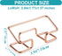 Business Card Holder for Desk, Modern Business Card Organizer, 2 Pack Rose Gold Display for Women