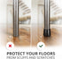 16 1" X-Protector Rubber Chair Leg Caps - PCS Non-Slip Rubber Feet - Black Chair Leg Covers - Keep Furniture in Place!