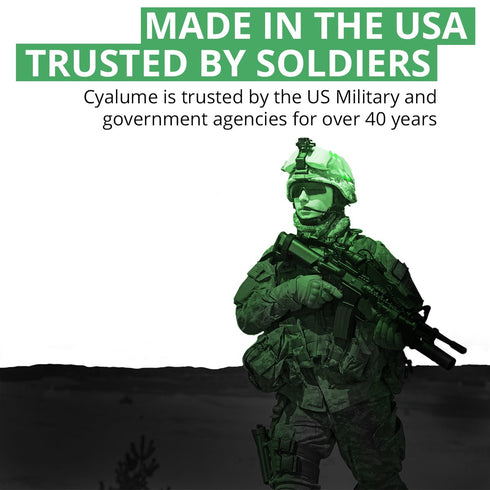 Cyalume Glow Sticks Military Grade Lightstick - Premium Green 6” SnapLight Emergency Chemical Light Stick
