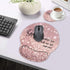 Ergonomic Mouse Pad with Wrist Support - Cute Non-Slip Coffee Coaster for Home Office, Christian Quote