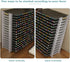 Evemodel 12 Layers Universal Marker Storage Trays, Clear Penholder Display for 180 Pens, Desk Organizer Holder