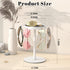 LSK Metal Sunglasses Organizer, Glasses Holder Stand with Storage Tray, Anti-Slip Pads for Tabletop, Desk, Dresser