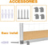 Upgraded Monthly Calendar Dry Erase White Board & Cork Bulletin Board, 13" x 17" Aluminum Frame, Magnetic Surface