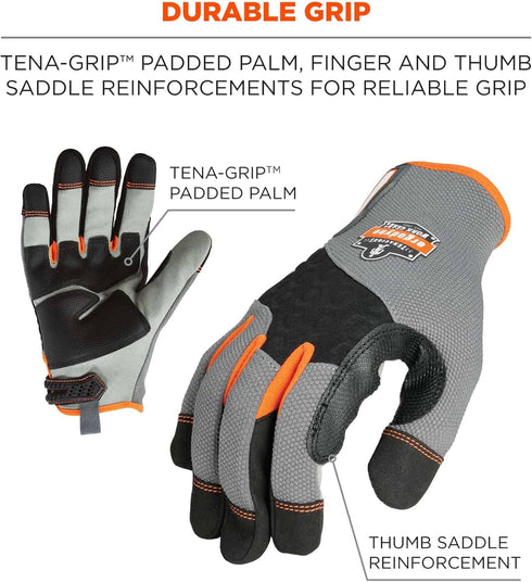 Ergodyne Women's Standard Work Gloves - Gray, X-Large US