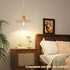 Zevnico 15ft Bulb E26 E27 Wood Pendant Light Cord Kit with Shade Ring and ON Off Switch, Hanging Lamp Kit Plug in Cord