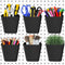 6 Pack Pegboard Cups, Large Pegboard Bins with Hooks, Square Box Shape Holder Accessories for Garage, Office, Craft Room
