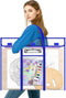 Large Bulletin Board Poster Storage Bag, 30" x 24" Organizer for Art Storage, Classroom Organization for Teachers
