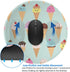 JaoXer 8-Inch Ice Cream Cones Round Mouse Pad - Your Desk Companion for Office, Desktop, Laptop, Personal Computers