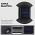 8 Luxshiny Solar Powered Outdoor Wall Light with Warm LED Lights Waterproof Garden Wall Lamp for Yard Fence