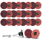 Linkiblock 25Pcs 3 inch Medium Abrasive Nylon Surface Conditioning Quick Change Sanding Discs