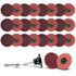 Linkiblock 25Pcs 3 inch Medium Abrasive Nylon Surface Conditioning Quick Change Sanding Discs