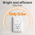 Amligy 0.5W Pack 6 Night Light, Daylight White LED Plug-in Night Light with Dusk to Dawn Sensor, of - Designed for Kids