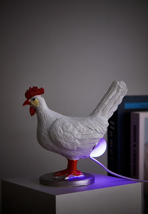 ChickenSoNice 16 Chicken Egg lamp, Colors Change Chicken lamp with Remote Control, Resin Chicken Egg Night Light