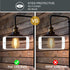 ST58 (ST19) Bulb,Soft 2700K,Antique Bulb,600LM,6W 60W,CRI 80+,E26 Plastic,6 Pack Vintage Edison LED White Flexible