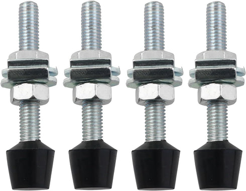 LQ Industrial 4PCS Carbon Steel Toggle Clamps M8x70mm with Rounded Spindle Tip, Rubber Head Toggle Clamp Assembly