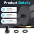 DIYMAG 10Pcs Rubber Coated Anti-Scratch Mounting Magnets, 30LBS Strong Neodymium Magnet Base with M5 Threaded Studs and