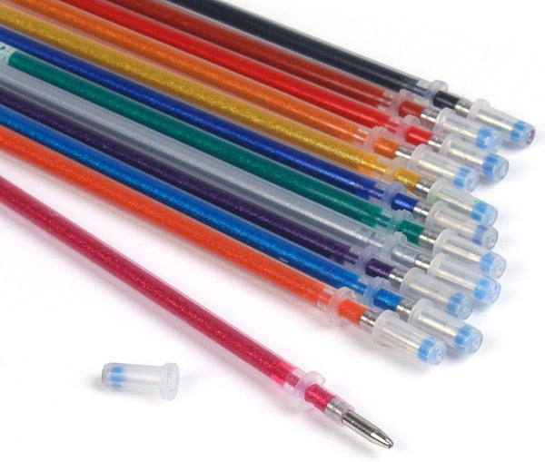 Generic 60 Pack Gel Pen Refills Set for Adult Coloring Books Art Markers,