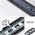 V3VOGUE Side Mount Drawer Slides,Multi Point Fixing Hole,Ball Bearing Slides,Balanced Stability,Cabinet Drawer