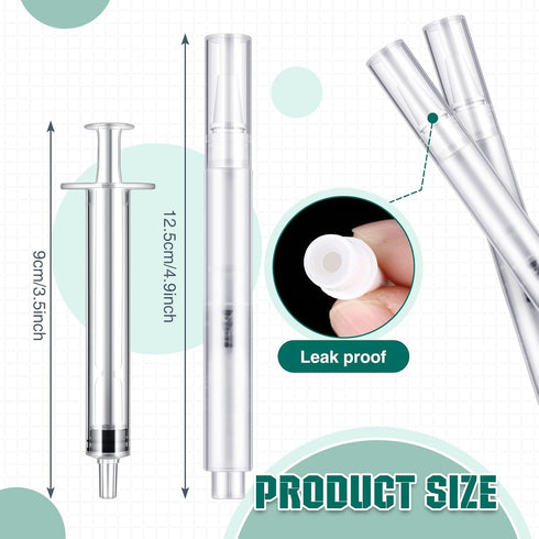Touch Up Paint Pens 2 in 1 Pack Refillable Brush Pen Empty Oil Pen Transparent Paint Pen for Touch Up Wall Cabinets Furniture Wood(3 ml, 4 Pieces) by Pajean
