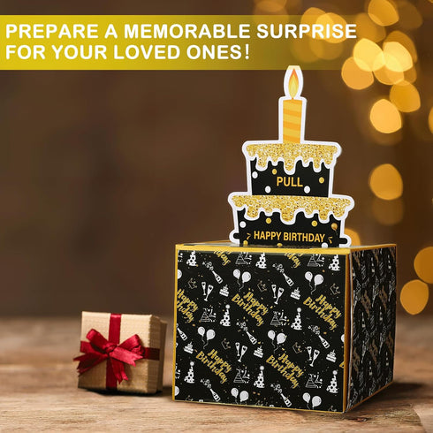 Surprise Money Gift Box with Birthday Card and Bags - Perfect for Cash Gifts