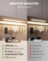 pliow 2500mAh Counter Dimmable Closet 2 Pack LED Under Cabinet Lighting | Motion Sensor Under Lights for Kitchen | USB
