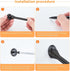 Ravinte Door Stoppers, 18 Pack Black Spring Door Stops with Rubber Bumper for Bottom of Door