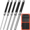 DkOvn 8in Long Carbon Steel Pin Punch Set, 5pcs Pin Punch Sizes 1/8",