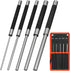 DkOvn 8in Long Carbon Steel Pin Punch Set, 5pcs Pin Punch Sizes 1/8",
