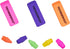 Ticonderoga Erasers, Neon, 15 Count (Pack of 8) (38931SP)