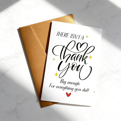 XIHIRCD Thank You Cards, Simple Blank Appreciation Greeting Notes with Envelope for Gratitude Teachers Bosses Friends