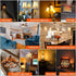 E12 Dimmable 8W 75 2700K T6 T25 E12 Bulb AC120V 750LM e12 Bulb 6Pack Leools LED Equal watt Amber Warm White Candelabra