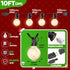 SOLROS STUDIO 10FT G40 Bulb, LED Outdoor String Lights - Waterproof Patio Lights Shatterproof Edison Globe Connectable