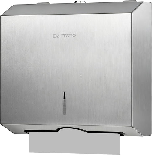 Commercial Paper Towel Dispenser Wall Mount Stainless Steel Hand Towel Dispenser Multifold