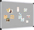 XBoard Grey Fabric Bulletin Board 36 x 24 inch, Wall Mounted Fabric Message Notice Board with Silver Aluminum Frame.