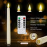 3D 9.60.8 Inches 3) Flameless Taper Candles with Remote Control and Timer, Battery Operated LED Candlesticks