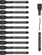 maxtek Black Fine Tip Magnetic Dry Erase Markers, Low Odor Whiteboard Markers with Eraser for Kids and Calendar Boards