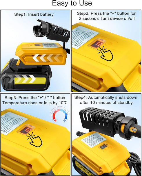 Soldering Iron Station for Dewalt 20V/18V Batteries, Portable Cordless Tool for DIY Appliance Repair