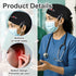 Heclia 2Pcs Scrub Caps Women, Nursing Hats with Buttons & Sweatband Adjustable Bouffant Working Cap Surgery Cap Women