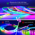 6.56 1152 5V (6.56FT/2M) LED Strip Lights RGB COB FT LEDs USB Color Changing Short Strip Light,Multi Color TV Backlight