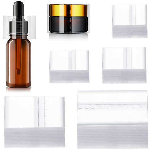 Boao 1250 Pieces Shrink Band for Bottles, PVC Heat Shrink Wrap for Jars, Perforated Tamper Shrink Wrap for Cans and Tins