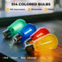 24 Pack S14 Bulbs, 1W Bulbs E26 2200K, Dimmable, GvvooHome Colored LED String Light Plastic Shatterproof Replacement