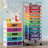 YIXAXKAO 12 10 Pieces Rolling Storage Cart Labels Drawer Rolling Storage Cart Label Blackwhite Classroom Decor
