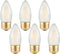 Frosted E26 LED Candle Light Bulbs, 25W Equivalent, 2W Dimmable, 2700K Soft Warm, 6 Count