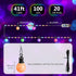 41ft 100 20*G40 Bulbs IP65 ALOVECO LED String Lights Outdoor Indoor USB Plug RGB Color Changing String Lights