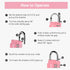 Puroma 1 Pack Waterproof Combination Lock, 4 Digit Padlock for School Gym Locker, Outdoor Storage (Rose Pink)