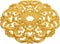 Amosfun Gold Ceiling Medallion 12 Inch European Style Hollow Carved Round Base