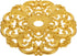 Amosfun Gold Ceiling Medallion 12 Inch European Style Hollow Carved Round Base
