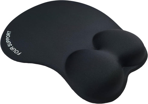 FOUR SUPPORT Ergonomic Gel Mouse Pad with Wrist Rest for Pressure-Relief Orthopedic Style Wrist