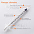 U 100 1ml 30 Gauge 1cc 5/16 inch 8mm Lab Disposable Dispensing Supplies, 100Pack